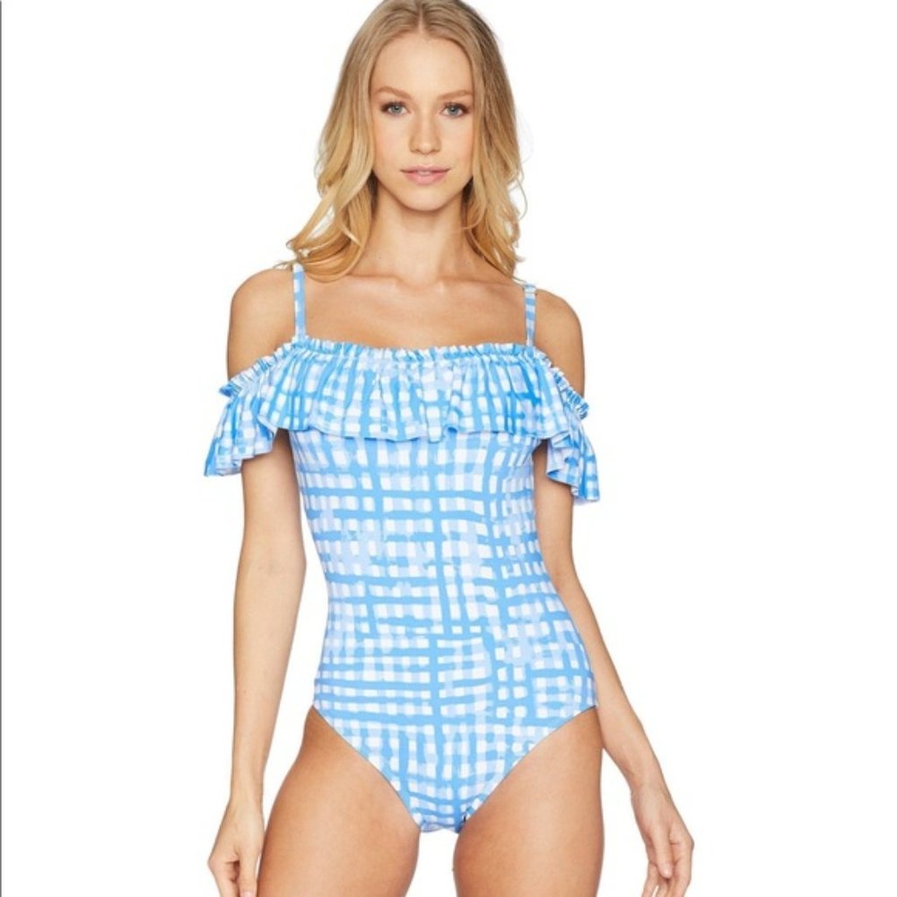 Lilly Pulitzer Feelin Beachy Fiesta One Piece Swim sz 10